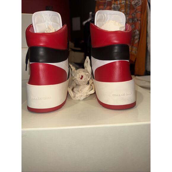 Fear of God Basketball Sneaker \'Varsity Red\' Size 42!